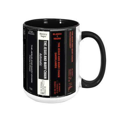 The Jesus and Mary Chain Albums Cassette Collection Retro Accent Mug