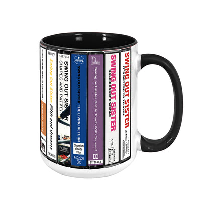 Swing Out Sister Albums Cassette Collection Retro Accent Mug