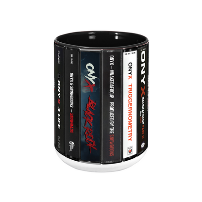 Onyx Albums Cassette Collection Retro Accent Edge-to-Edge Printed Mug