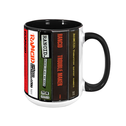 Rancid Albums Cassette Collection Retro Accent Mug