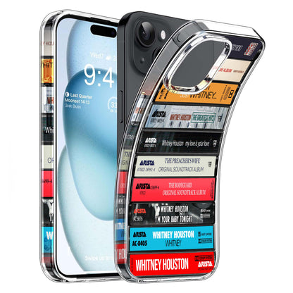 Whitney Houston Albums Cassette Collection Retro Phone Case