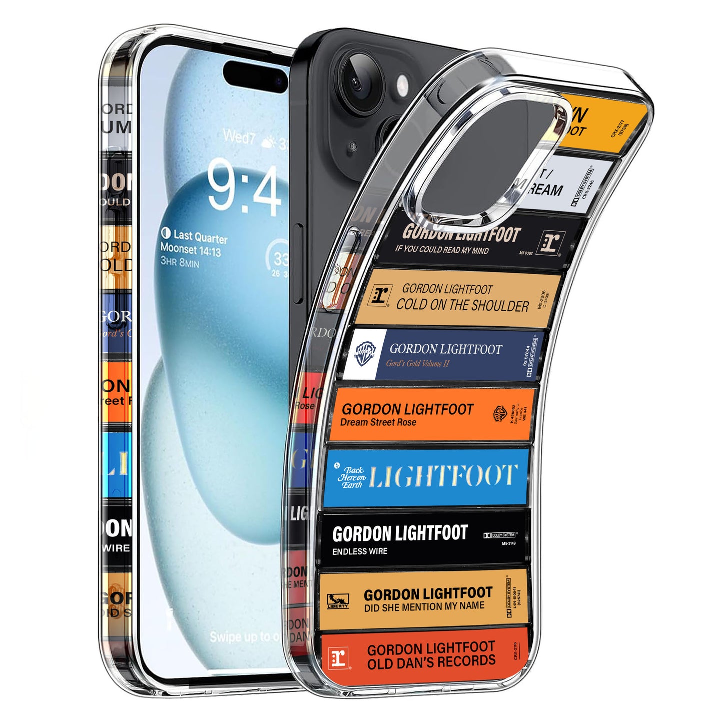 Gordon Lightfoot Albums Cassette Collection Retro Phone Case