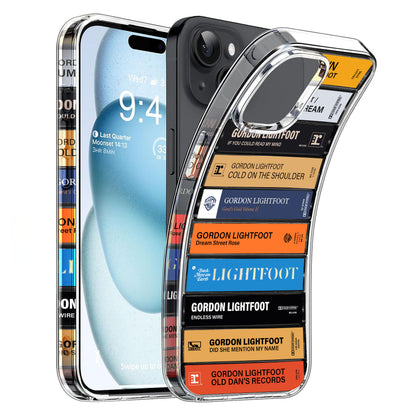 Gordon Lightfoot Albums Cassette Collection Retro Phone Case