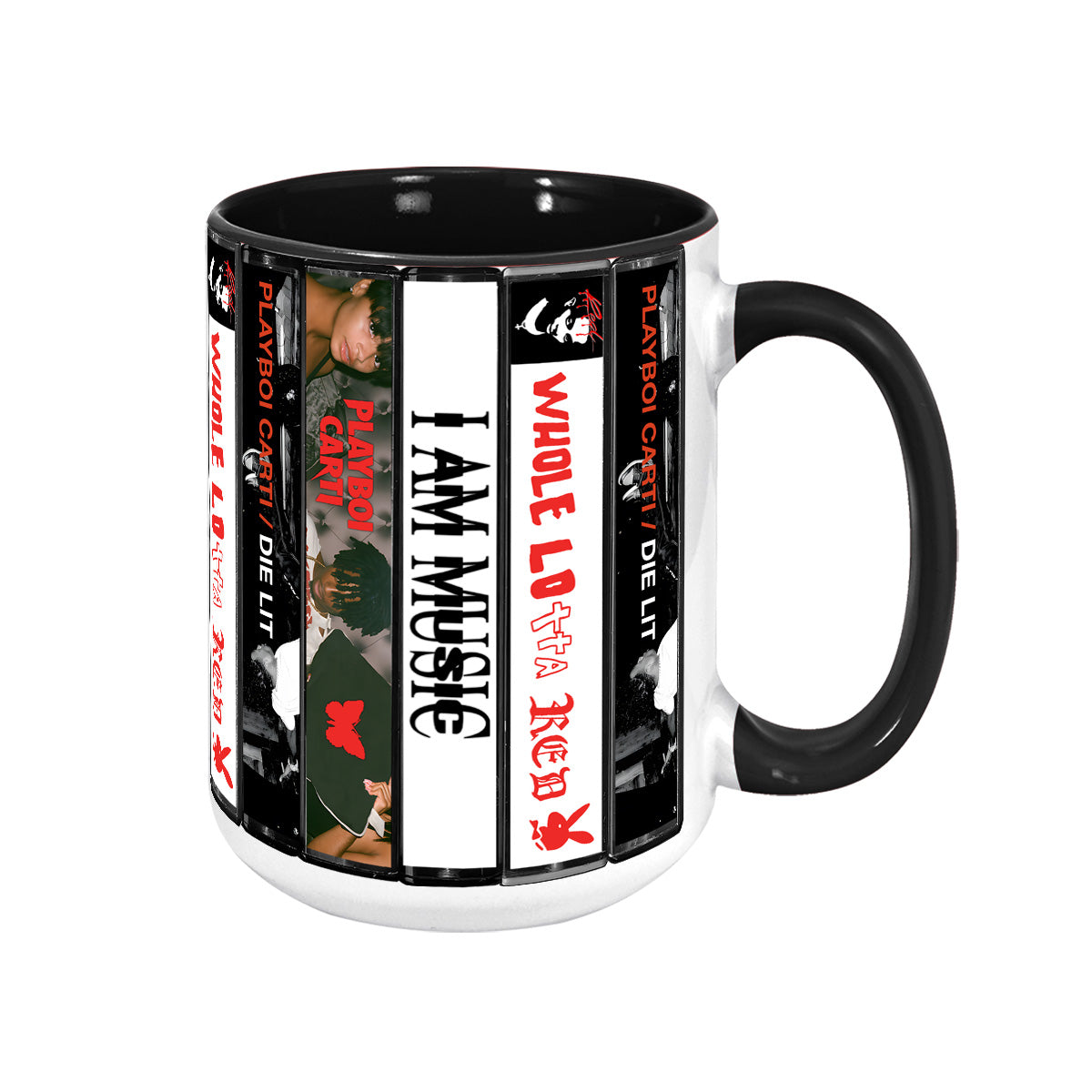 Playboi Carti Albums Cassette Collection Retro Accent Mug