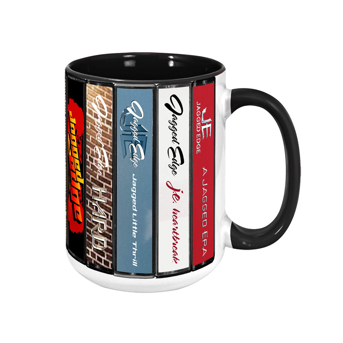 Jagged Edge Albums Cassette Collection Retro Accent Mug