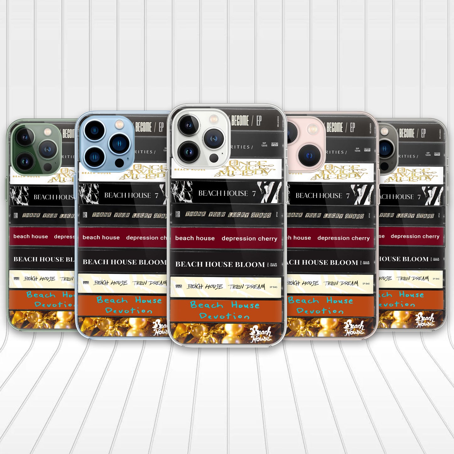Beach House Albums Cassette Collection Retro Phone Case