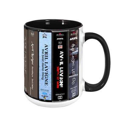 Avril Lavigne Albums Cassette Collection Retro Accent Mug