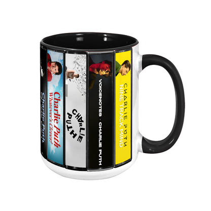 Charlie Puth Albums Cassette Collection Retro Accent Mug