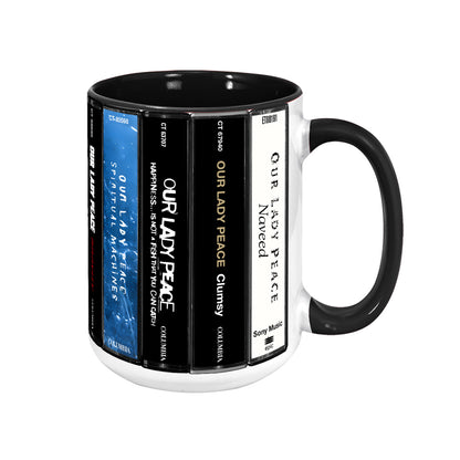 Our Lady Peace Albums Cassette Collection Retro Accent Mug