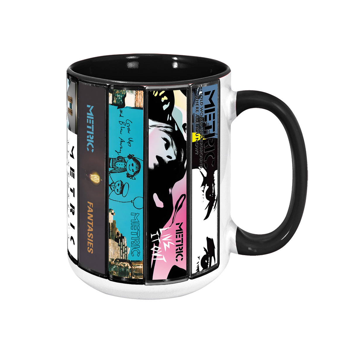 Metric Albums Cassette Collection Retro Accent Mug