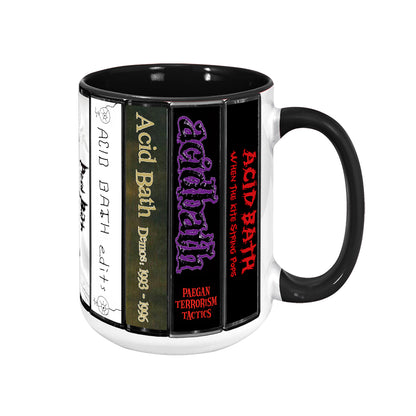 Acid Bath Albums Cassette Collection Retro Accent Mug