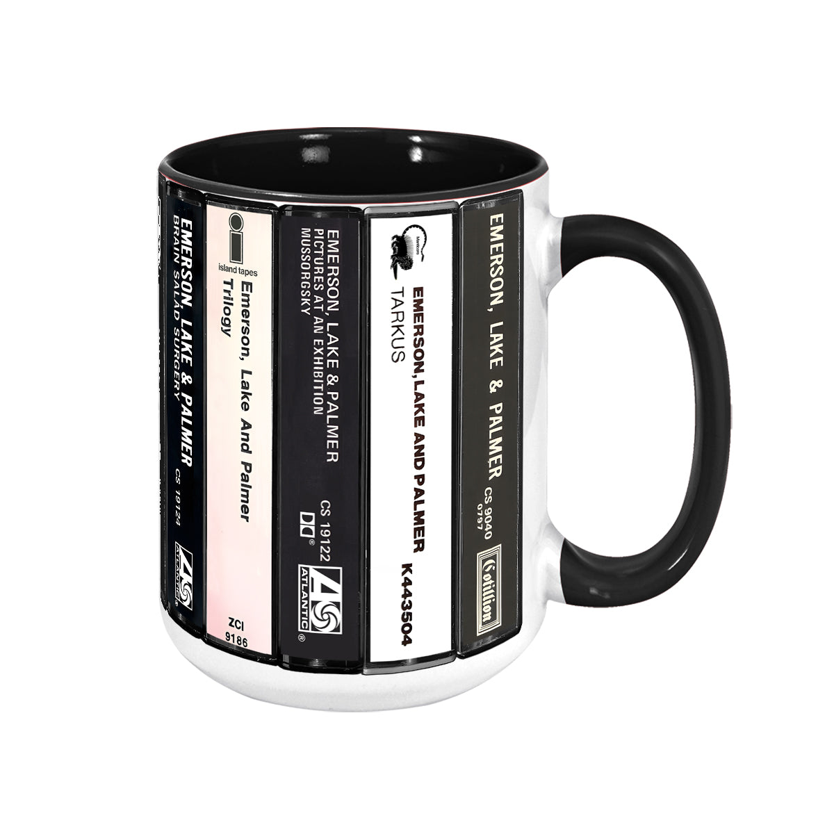 Emerson, Lake & Palmer Albums Cassette Collection Retro Accent Mug