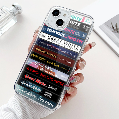 Great White Albums Cassette Collection Retro Phone Case
