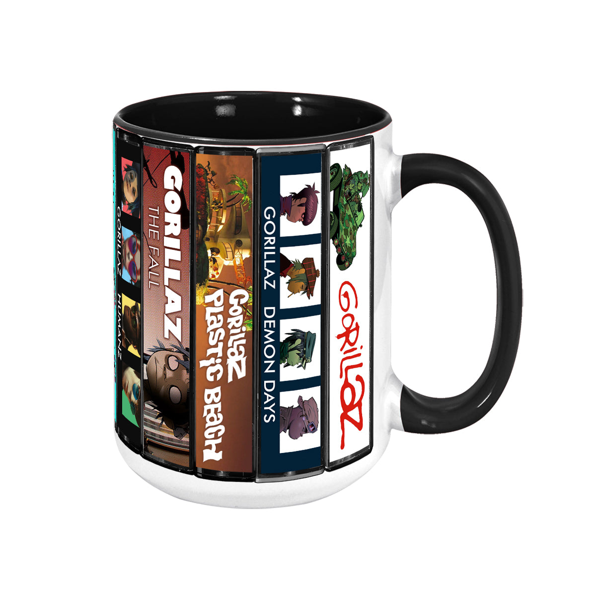 Gorillaz Albums Cover Collection Retro Accent Mug