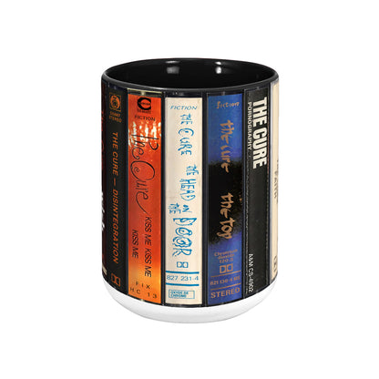 The Cure Albums Cassette Retro Collection Accent Mug