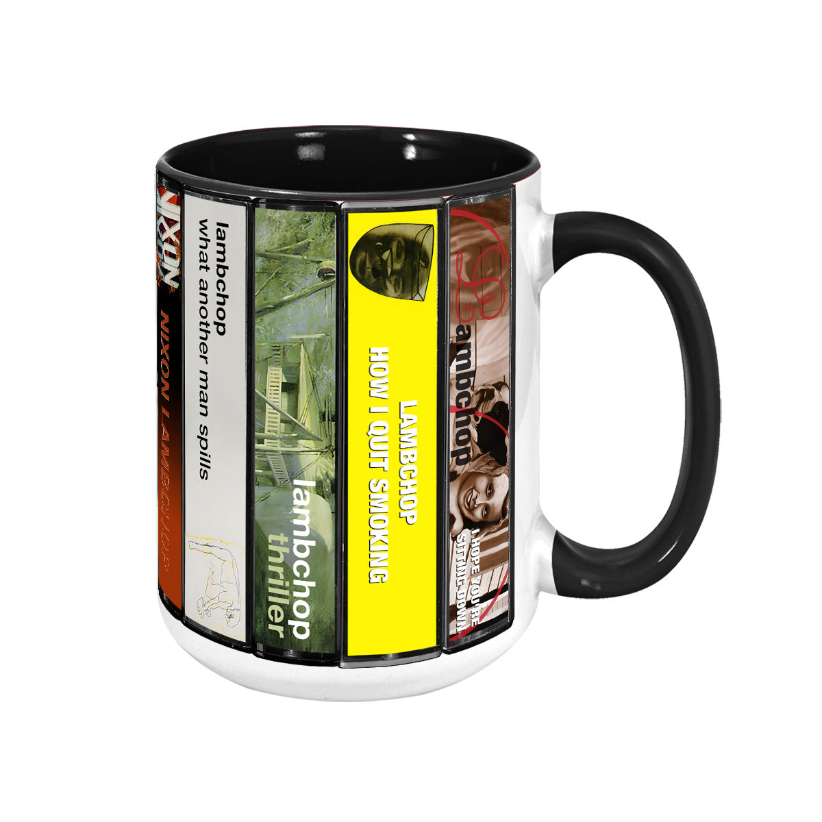 Lambchop Albums Cassette Collection Retro Accent Mug