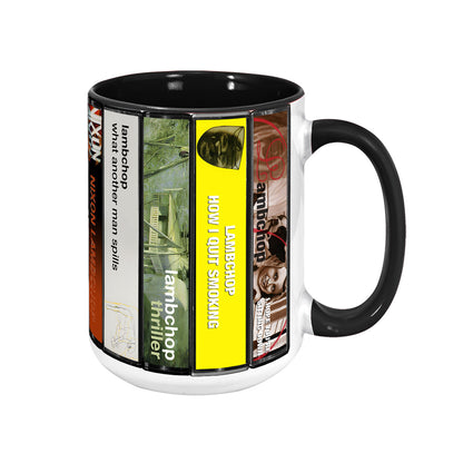 Lambchop Albums Cassette Collection Retro Accent Mug