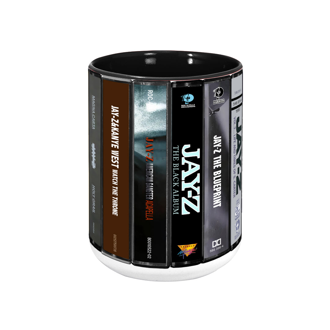 JayZ Albums Cassette Collection Retro Accent Mug