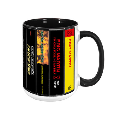 Eric Martin Albums Cassette Collection Retro Accent Mug