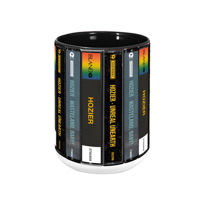 Hozier Albums Cassette Collection Retro Accent Edge-to-Edge Printed Mug