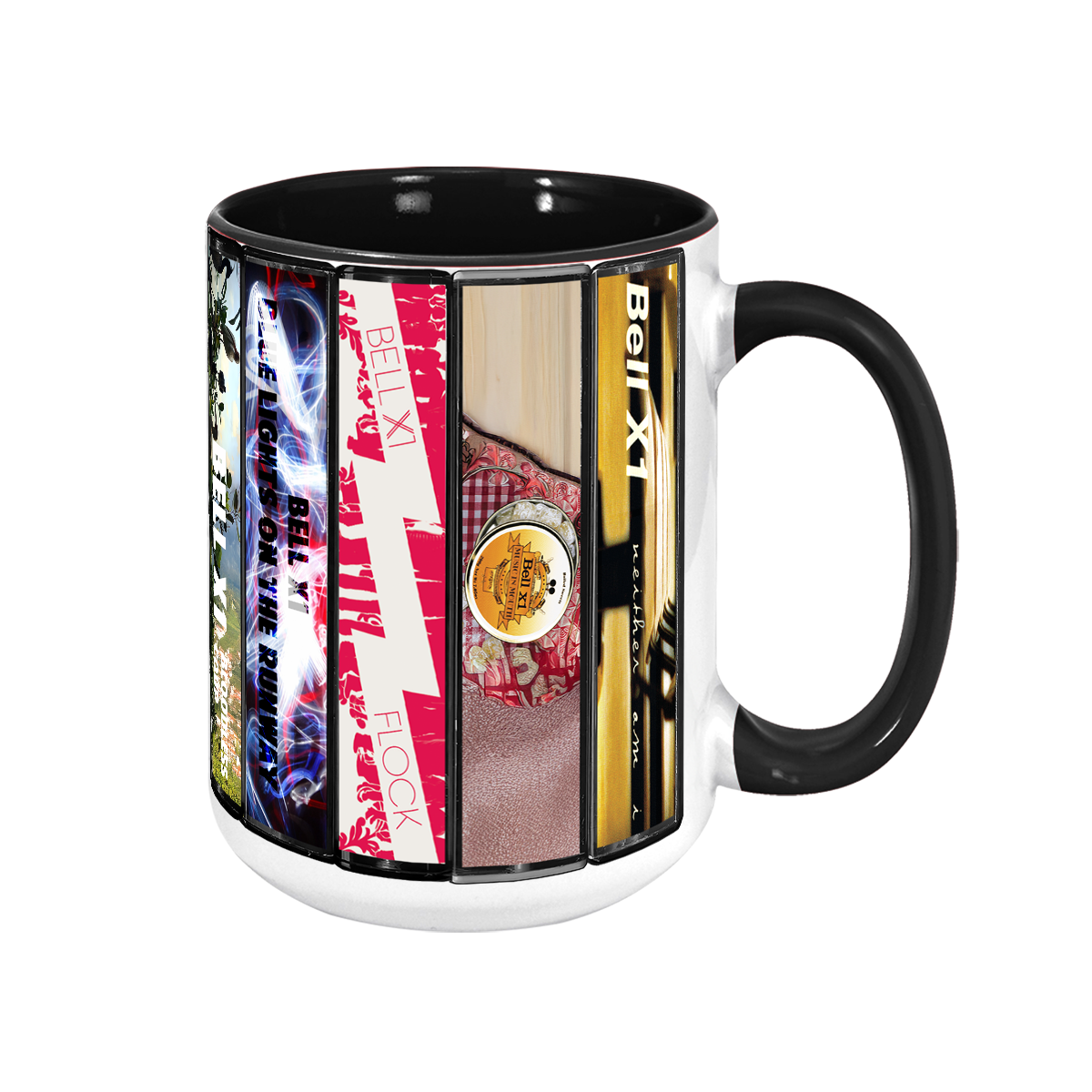 Bell X1 Albums Cassette Collection Retro Accent Mug