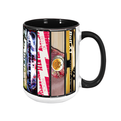 Bell X1 Albums Cassette Collection Retro Accent Mug