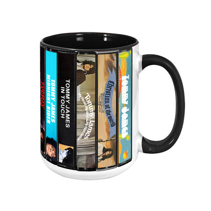 Tommy James Albums Cassette Collection Retro Accent Mug
