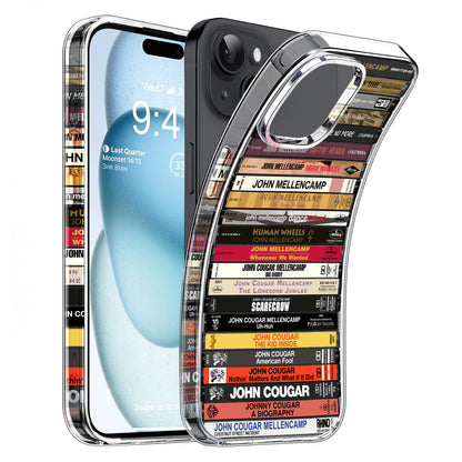 John Cougar Mellencamp Albums Cassette Collection Retro Phone Case
