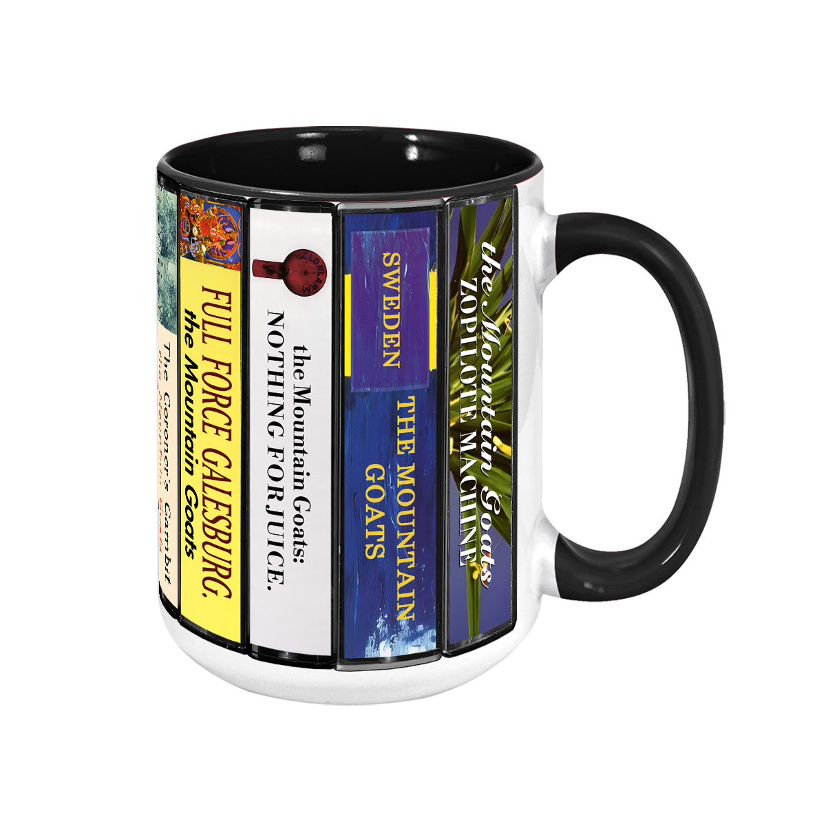 The Mountain Goats Albums Cassette Collection Retro Accent Mug