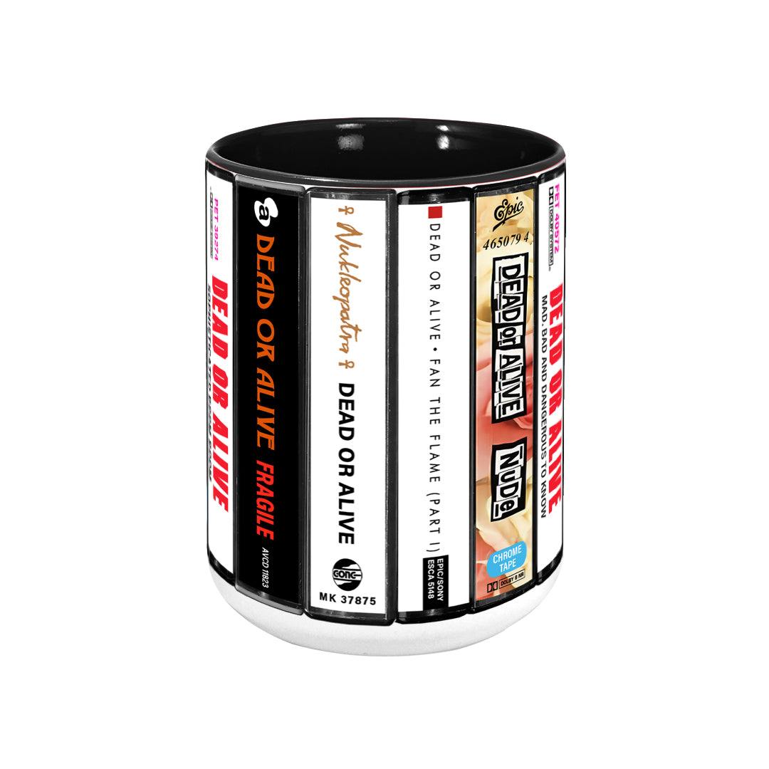 Dead or Alive Albums Cassette Collection Retro Accent Mug