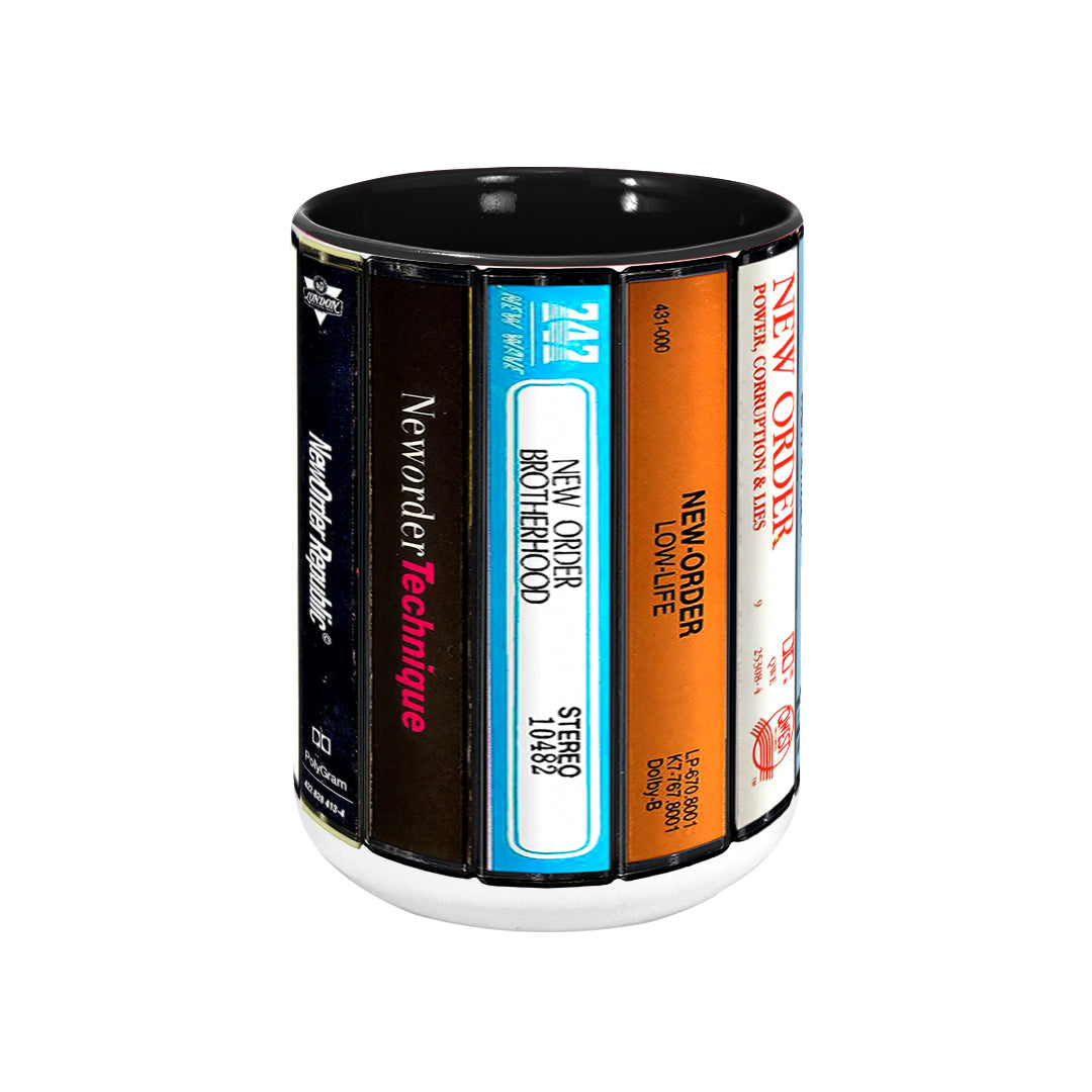 New Order Albums Cassette Retro Collection Accent Mug