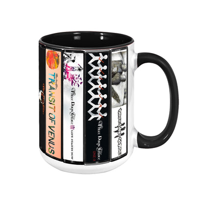 Three Days Grace Albums Cassette Collection Retro Accent Mug