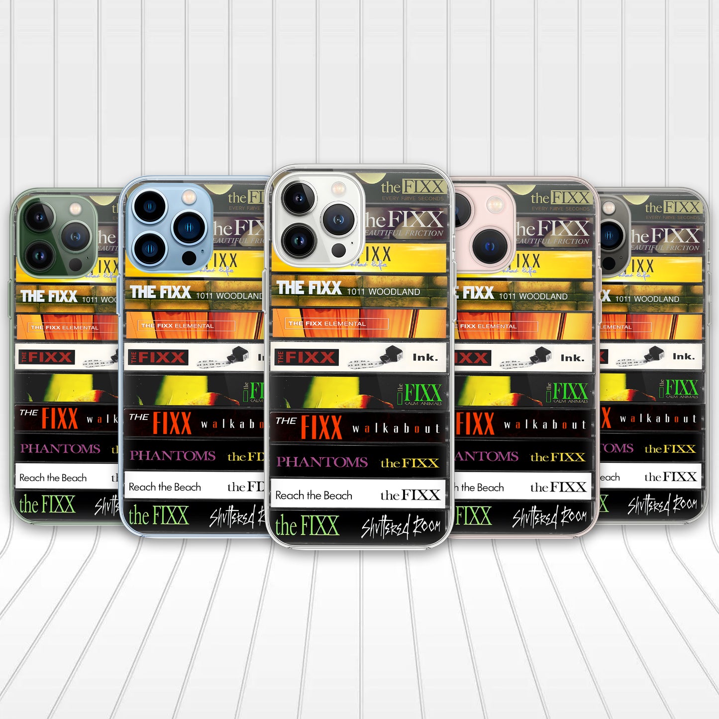The Fixx Albums Cassette Collection Retro Phone Case