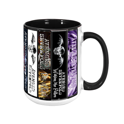 Avenged Sevenfold Albums Cassette Collection Retro Accent Edge-to-Edge Printed Mug