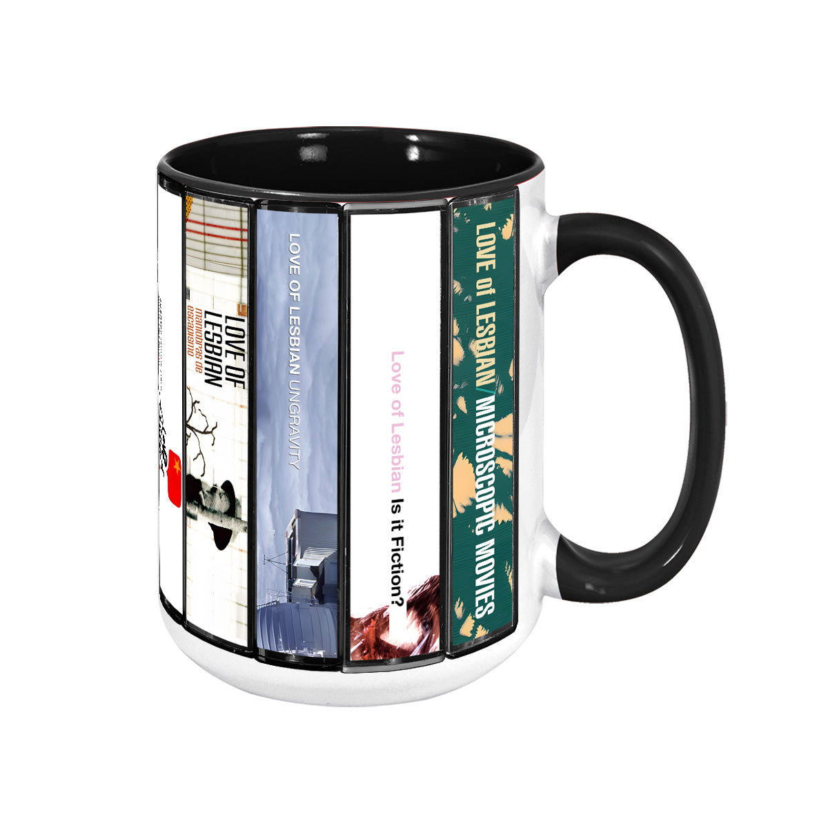 Love of Lesbian Albums Cassette Collection Retro Accent Mug
