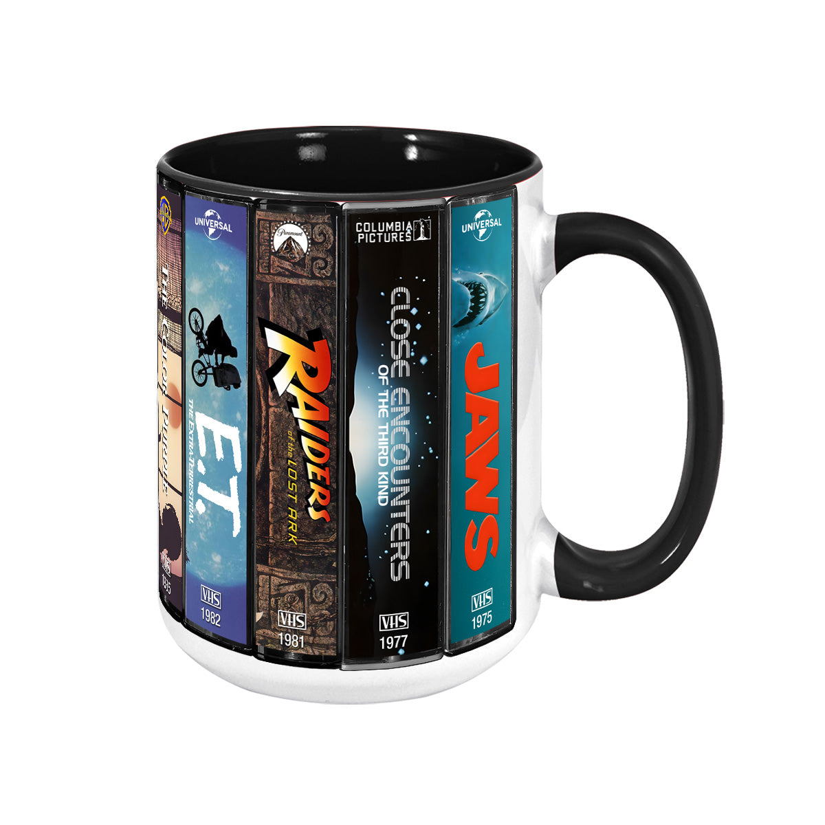 Steven Spielberg VHS Movies Collection Accent Mug