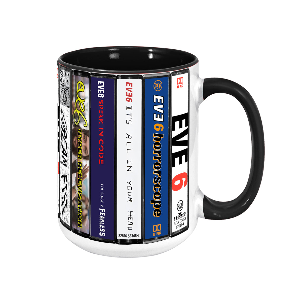 Eve 6 Albums Cassette Collection Retro Accent Mug