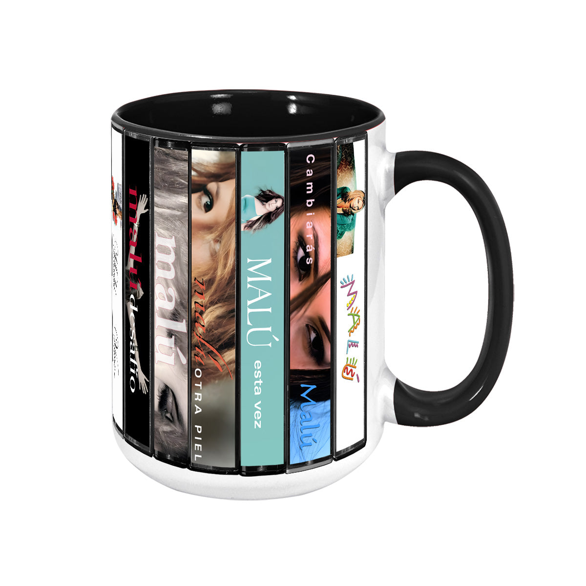Malu Albums Cassette Collection Retro Accent Mug