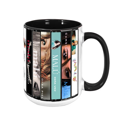 Malu Albums Cassette Collection Retro Accent Mug