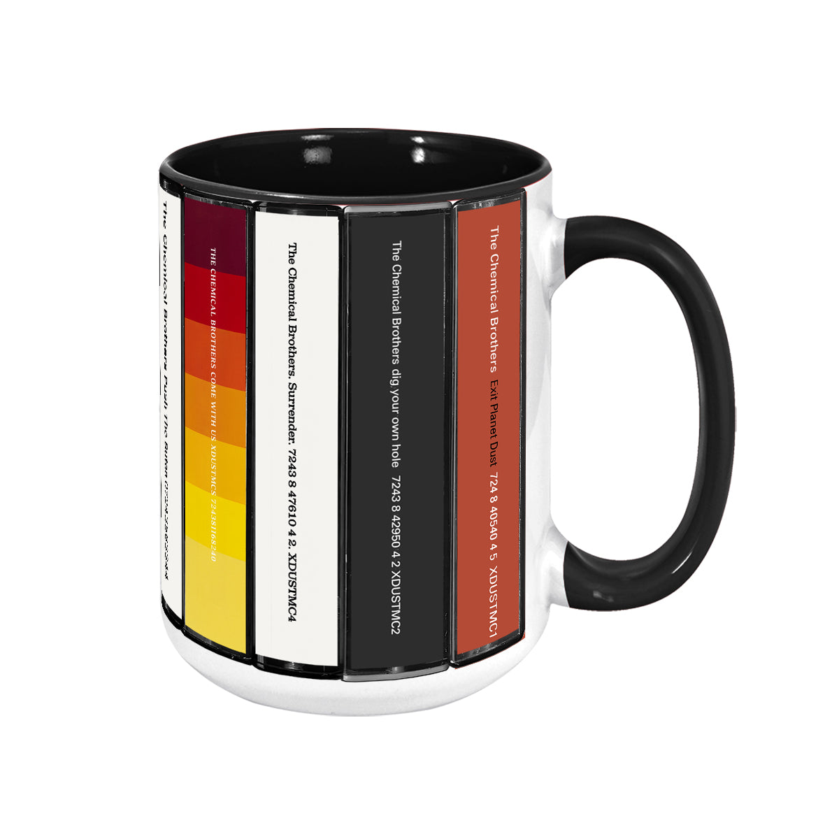 The Chemical Brothers Albums Cassette Collection Retro Accent Mug