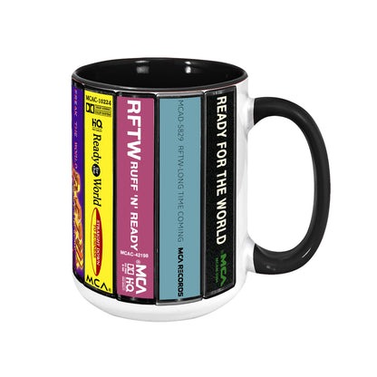 Ready for the World Albums Cassette Collection Retro Accent Mug