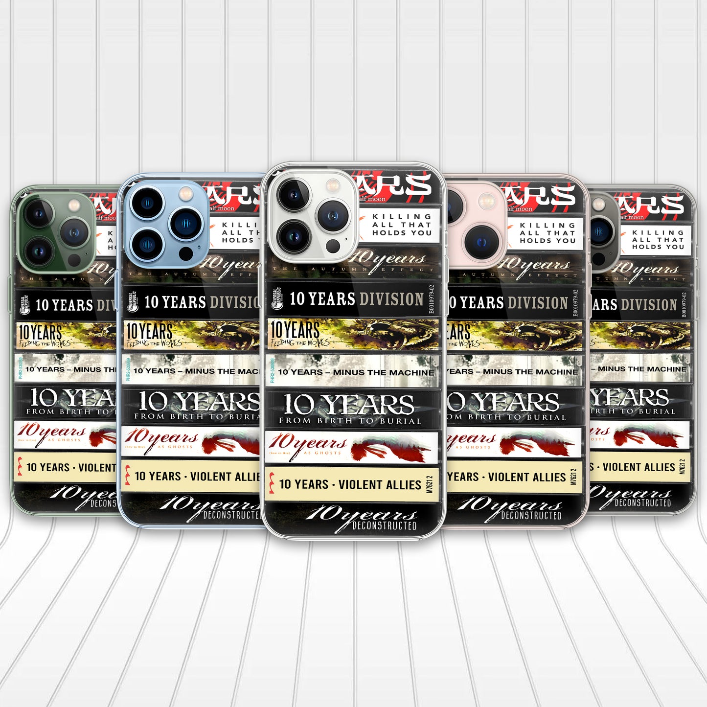 10 Years Albums Cassette Collection Retro Phone Case