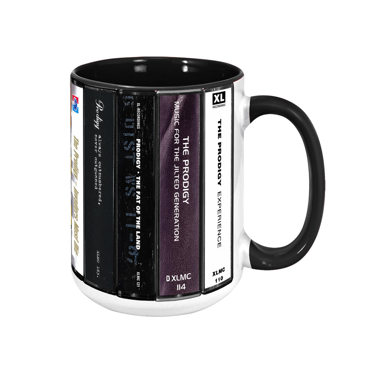 The Prodigy Albums Cassette Collection Retro Accent Mug
