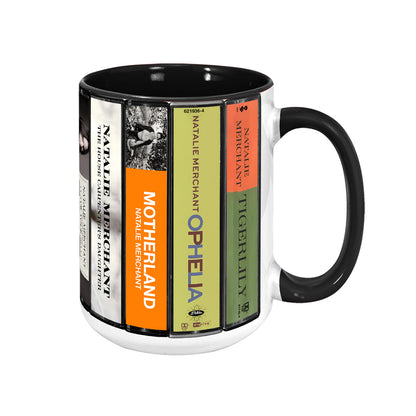 Natalie Merchant Albums Cassette Collection Retro Accent Mug