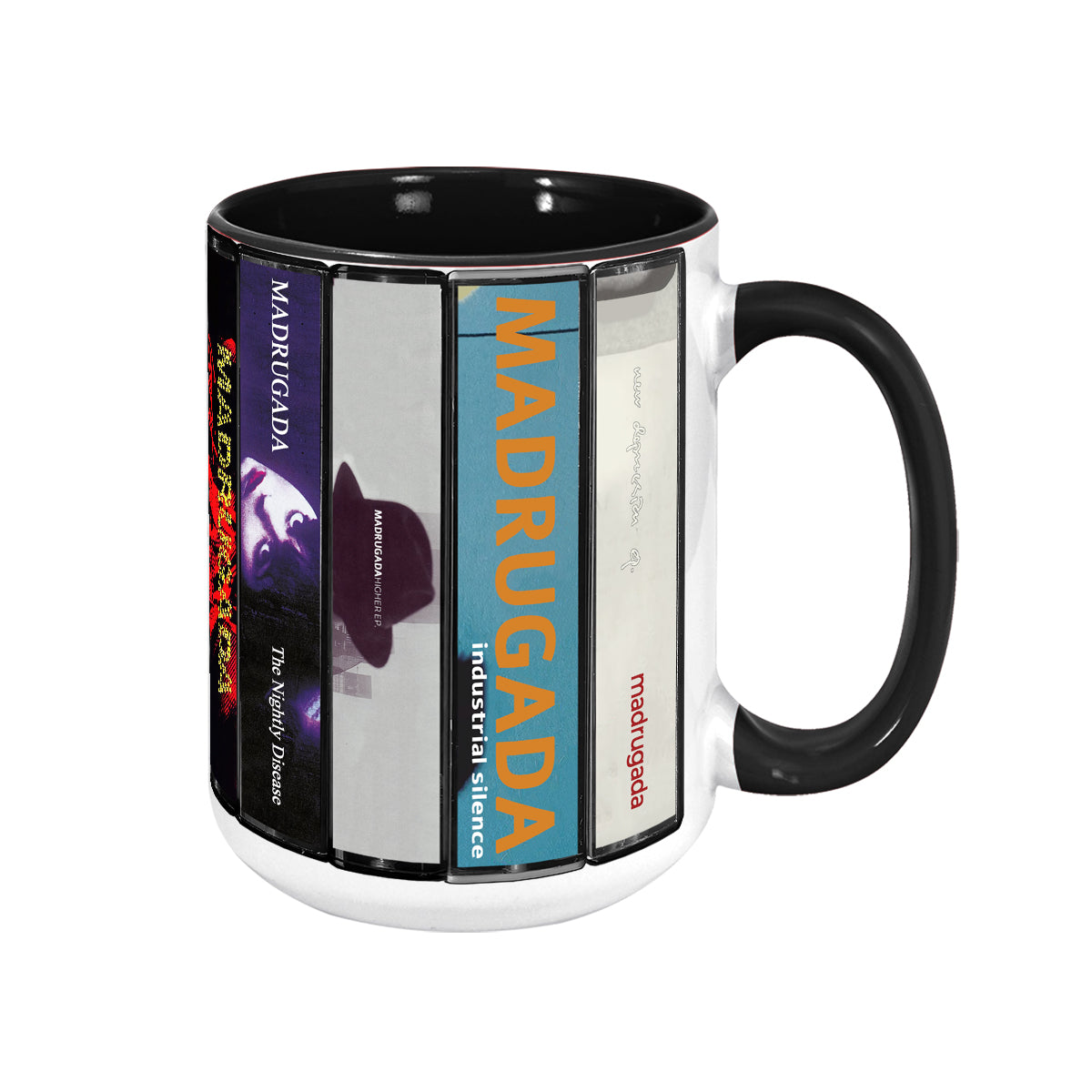 Madrugada Albums Cassette Collection Retro Accent Mug