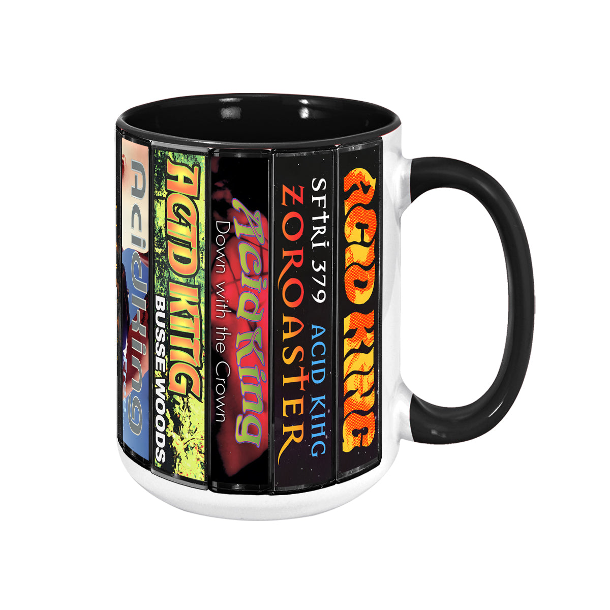 Acid King Albums Cassette Collection Retro Accent Mug