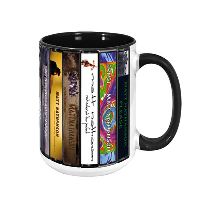 Matt Nathanson Albums Cassette Collection Retro Accent Mug
