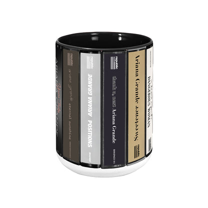 Ariana Grande Albums Cassette Collection Retro Accent Mug