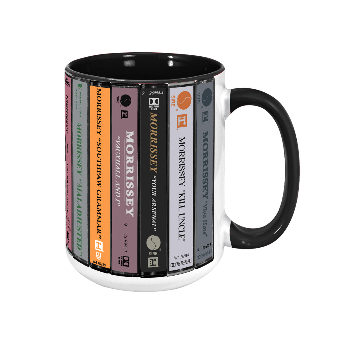 Morrissey Albums Cassette Collection Retro Accent Mug