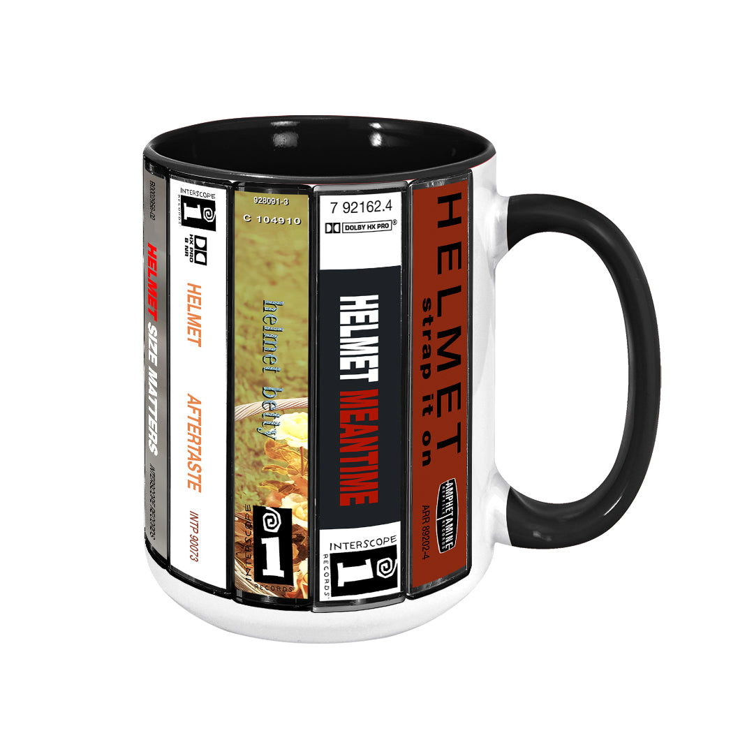 Helmet Albums Cassette Collection Retro Accent Mug